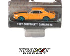 CHASE GreenLight 1967 Chevrolet Camaro RS Counting Cars Green Machine Chase 44970F 1:64 diecast in Hollywood Series 37 packaging.