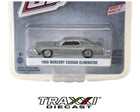chase GreenLight 1969 Mercury Cougar Eliminator Raw Metal Green Machine Chase 13300B-48 GL Muscle Series 25 1:64 diecast in factory packaging.