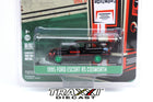 1995 Ford Escort RS Cosworth Texaco Green Machine Chase by GreenLight in 1:64 scale with black paint, red graphics and metallic green wheels.