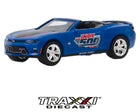 Blue 2018 Chevrolet Camaro SS Indy 500 official vehicle convertible diecast by GreenLight Collectibles.