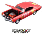 1972 Chevrolet Chevelle #71 Doc Mayner Pennzoil stock car GreenLight 1:64 with opening hood and engine detail