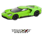 2017 Ford GT lime green GreenLight 1:64 scale diecast front three-quarter view