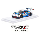 Front three-quarter view of the Almost Real ARbox Porsche 911 GT3 R GT World Challenge Asia Sepang #911 1:64 diecast highlighting the detailed race bodywork and presentation livery.