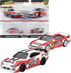 Hot Wheels Nissan 240SX S14 rear three-quarter view showing RS★R graphics and rear spoiler.