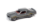 1976 Plymouth Volare Road Runner Silver Poly 1:64 diecast front three-quarter view