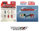 Racing Legends six figure set American Diorama Mijo Exclusives retail packaging