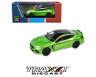 BMW M8 Coupe Java Green Metallic with Para64 collector packaging and overhead front angle