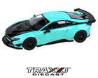 Liberty Walk BMW i8 peppermint green and black Paragon PARA64 1:64 front three-quarter view